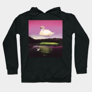 Abstract swan cloud Hoodie